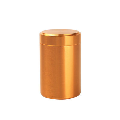 Draagbare, gesloten blik van roestvrij staal voor kleine reis theeverpakkingen Aluminiumlegering