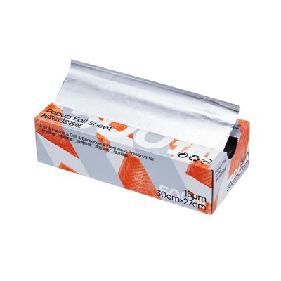 Gezonde Keuken Zilveren Pop Up Aluminium Folie Plaat Met Zachte Temperatuur En Duurzaam Design