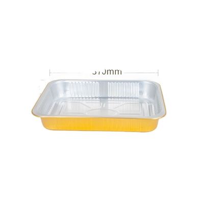 Op maat gemaakte bestelling geaccepteerd milieuvriendelijk wegwerpbaar 4670 ml aluminium folie bak voor restaurant