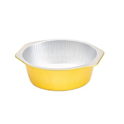 Op maat gemaakte verpakking aanvaard Grote ronde aluminium folie container met 1430 ml capaciteit