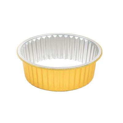 Voedsel Smoothwall Zwart en goud Grote wegwerpschaal van aluminiumfolie 1130 ml Bakverpakking