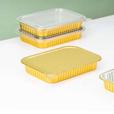 Gemakkelijke en herbruikbare, milieuvriendelijke aluminiumfoliecontainer met deksels