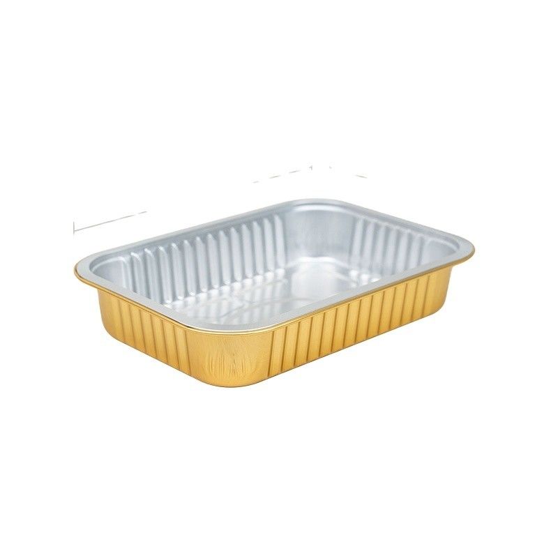 Klaar om te verzenden 580 ml 1pc Aluminium folie container voor bakken Custom order aanvaard