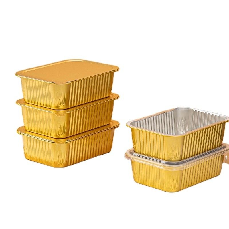 Op maat gemaakte bestelling geaccepteerd milieuvriendelijke verpakking in meer dan 300 maten van aluminium folie trays